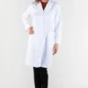 Bata larga blanca 1 Bata larga sanitaria color blanco veterinarios