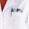 Bata larga blanca 6 Bata larga sanitaria color blanco para médicos