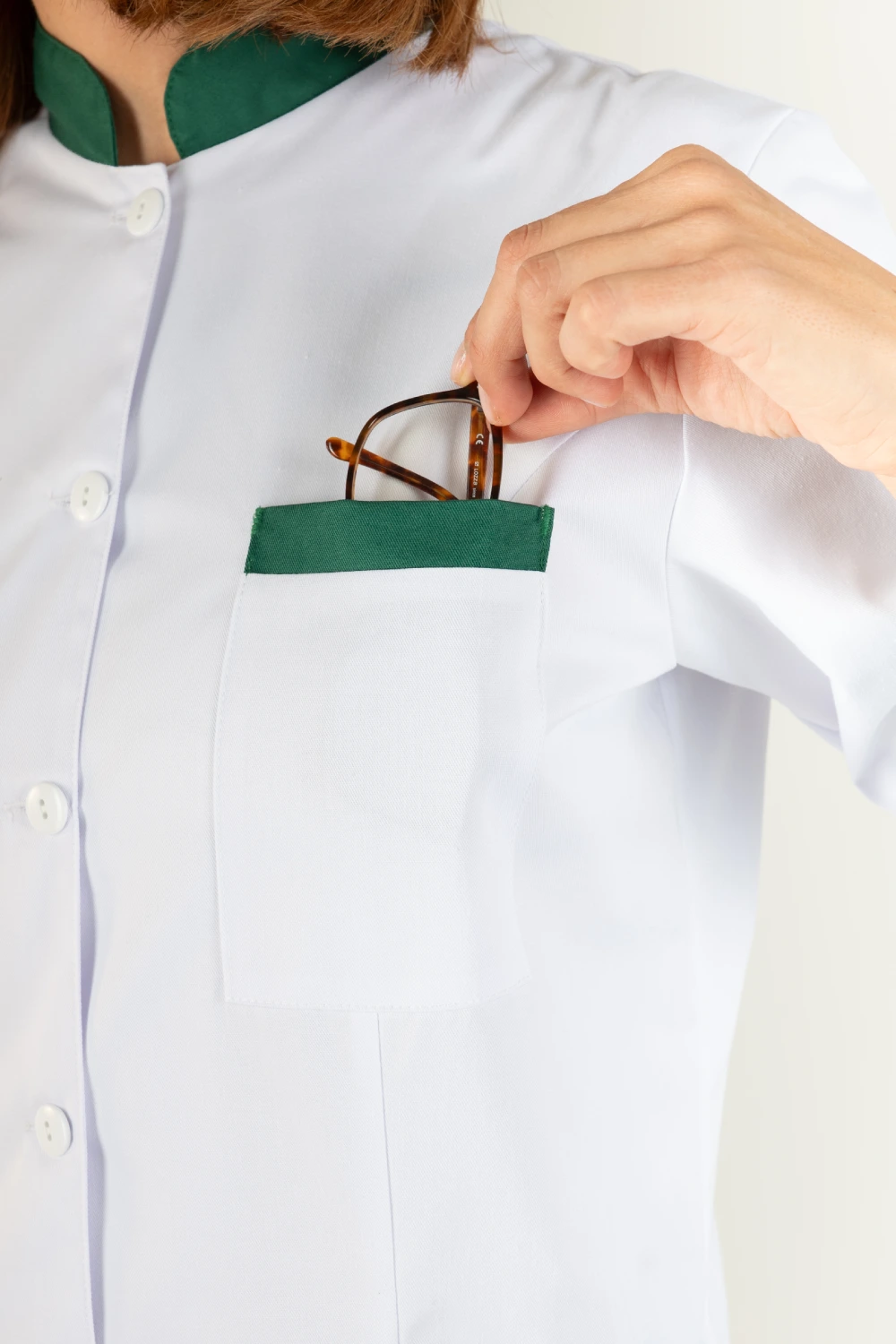 mao verde 6 Comprar bata mujer verde con cuello mao